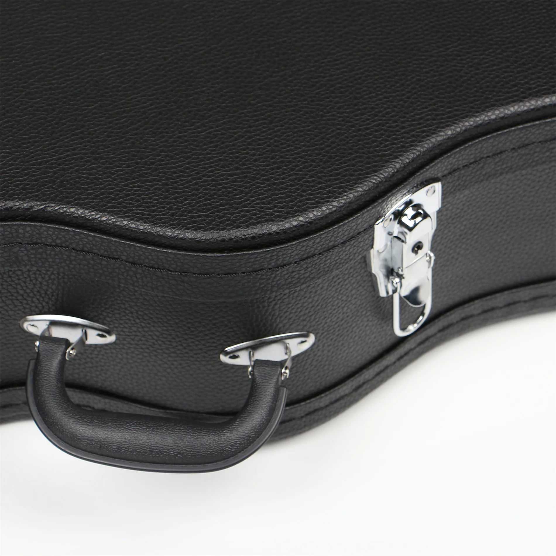 Guitar Hard Case Leather Acoustic Guitar Case Black Color Guitar Box Buy Guitar Case,Guitar