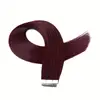 100% In Extension Human Double Sided Adhesive Russian Virgin Tape Hair