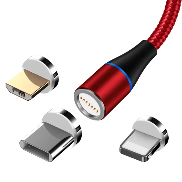 

Free Shipping UUTEK RSZ7 3A fast 360 degree all type usb charging charger data cable magnetic charging and usb data cable, Black,blue,sliver,red