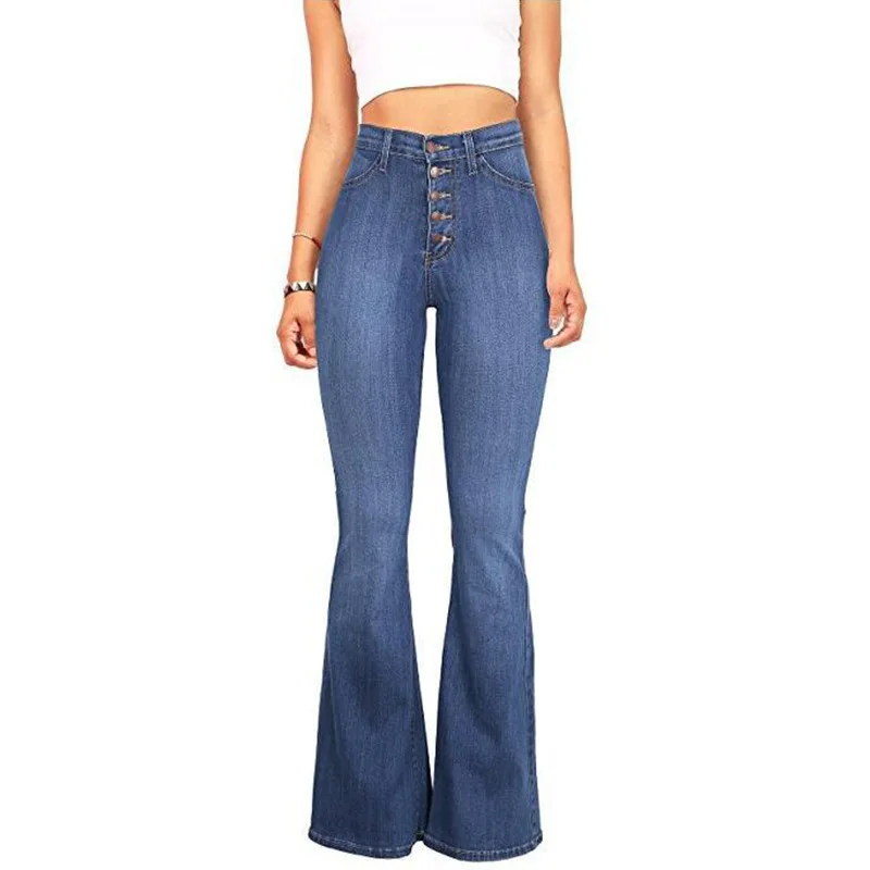 

Old fashion flare pants Ladies skinny Jeans Denim tall women jeans