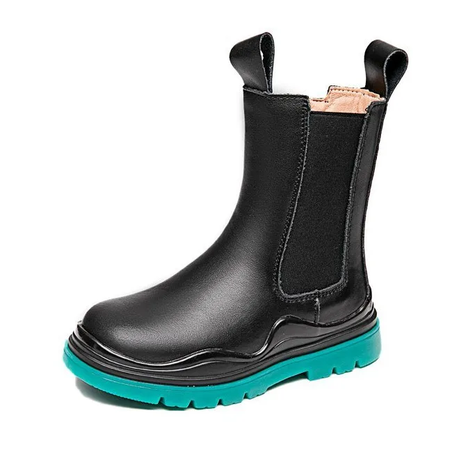 

Classic Kids Girls Chelsea Boots Microfiber Leather Winter & Autumn Ankle Boots Shoes Children