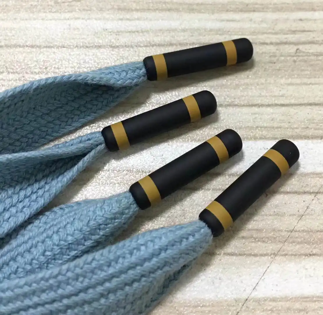 

2022 New products Rubber Black Drawstring Cord With Metal Tip Drawcord For Garment, Any color