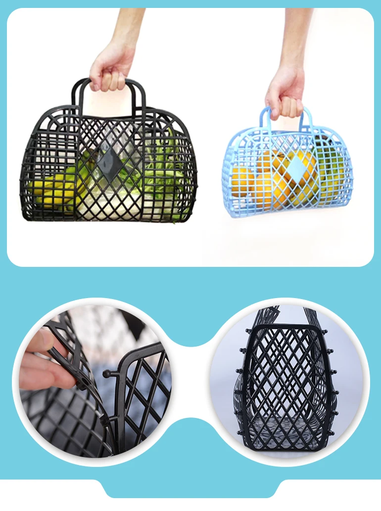 plastic basket bag