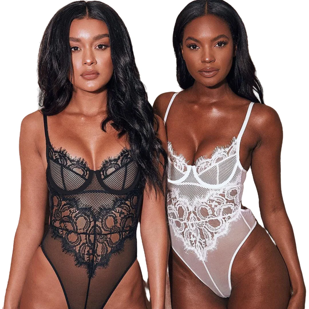 

Sexy lingerie bodysuits lace hollow sling buckle one-piece body suits lingerie women sexy lingeries, Picture shows