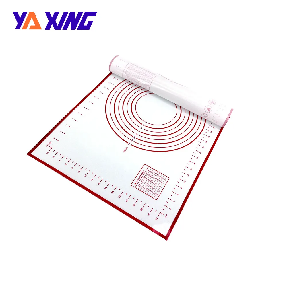 

Thicker Silicone Pastry Mat not slip or wrinkle when used, Black, white, red,grey