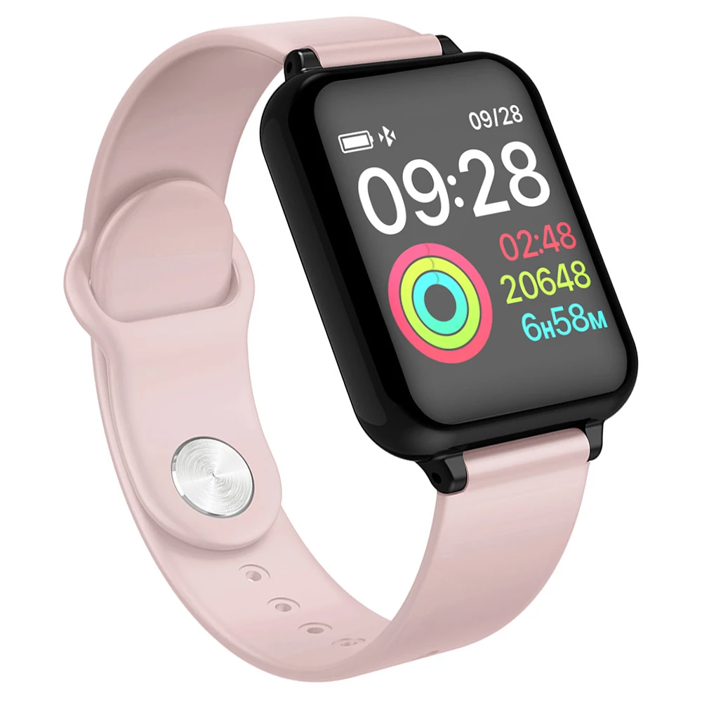 Colorful touch screen smart watch B57 sport fitness tracker IP67 waterproof smart bracelet with heart rate monitor