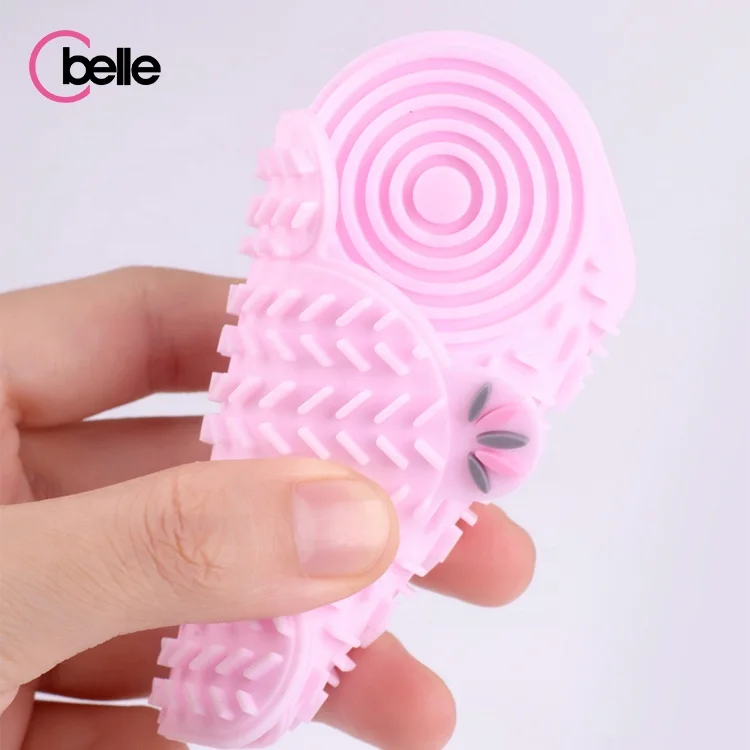 
Fancy Plant Design Cactus Shape Eco Palm Makeup Brush Cleaner Mat Pad 