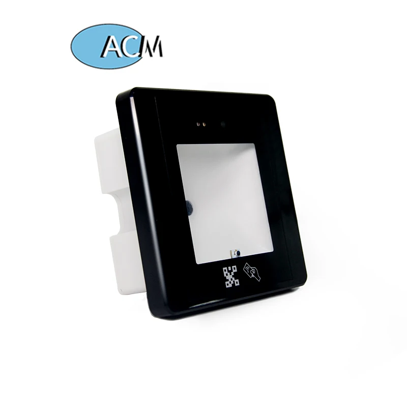 

1D 2D QR Barcode Scanner Entry Control Door Access Smart Rfid Portable 125khz Proximity Card Wiegand QR CODE RFID READER, Black