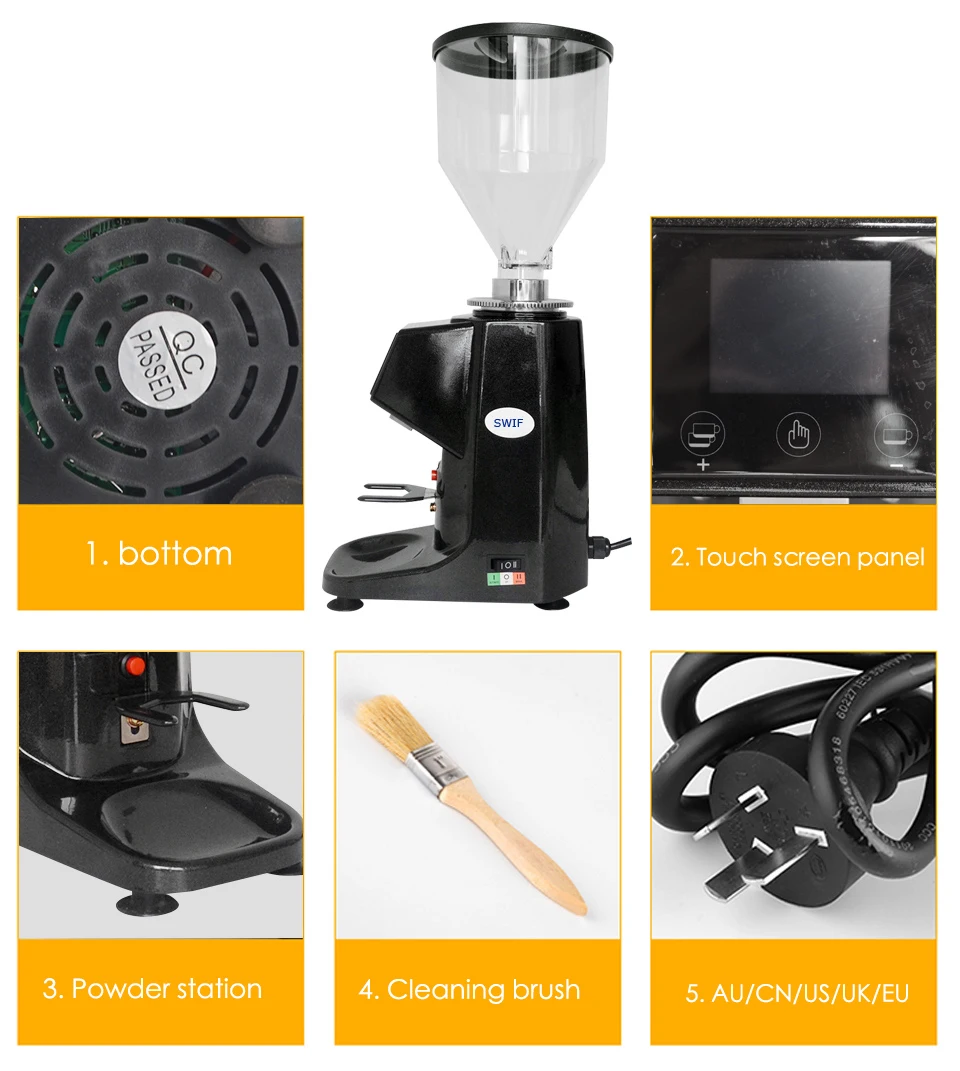 Automatic G64 Industrial Conical Burr Flat Professional Espresso