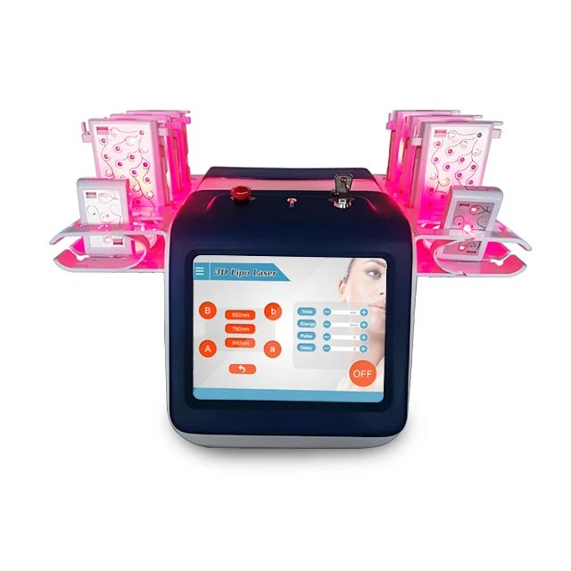 

3D Lipo Laser 650 780 940nm Body Slimming And Fat Dissloving machine