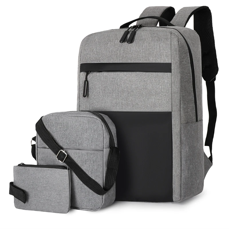 

Manufacturer Wholesale College School Bag 3 Pcs Women and Men Designer Laptop Backpack Bag Set