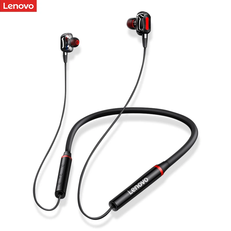 

Original Lenovo HE05 earbuds neckband sports stereo magnetic earphones Waterproof wireless earphone headphone