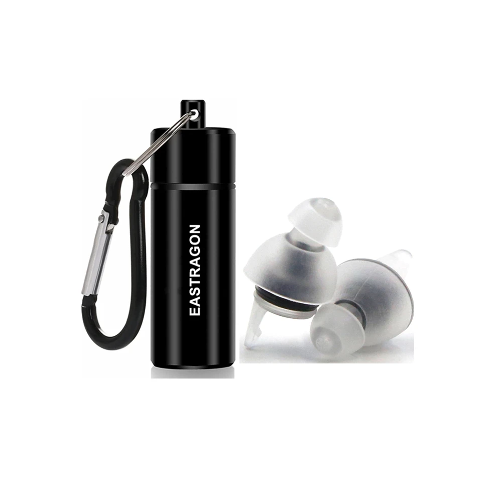 Reusable Transparent Ear Plugs CE Certified High Fidelity Noise Sensitivity Filter Earplugs for Music Festival Concerts Sleep