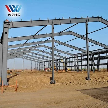 China Prefab Dairy Farming Shed light steel metal building material steel structure metal frame workshop prefabricated