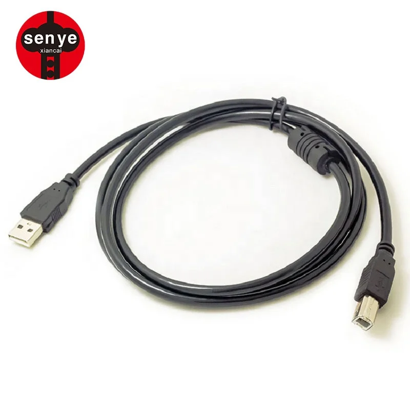 

Black 2.0 A Male to B Male Printer Cable USB Data Cable