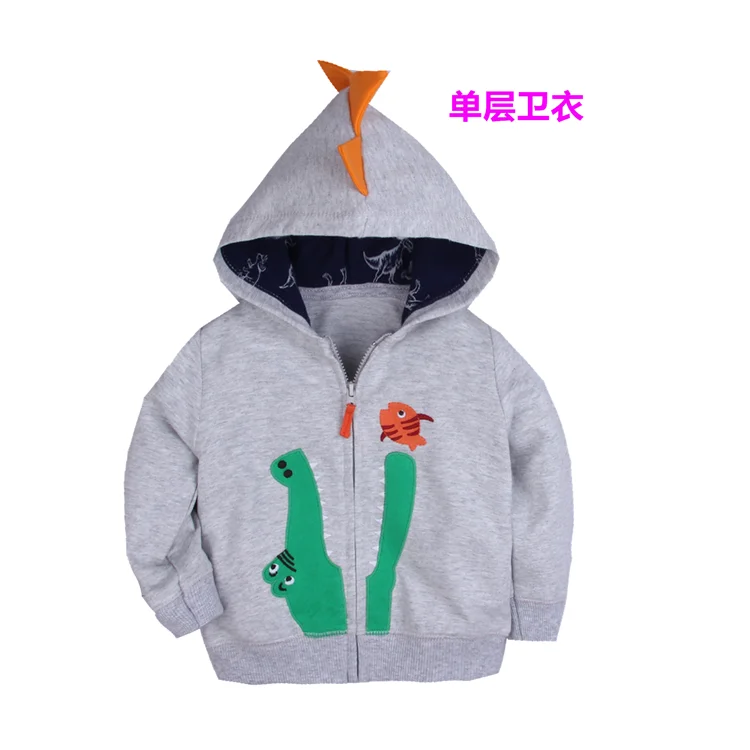 
Casual animal printing customised baby boy hoodies sweatshirt new design boutique grey infant girl sweatshirt with good price 