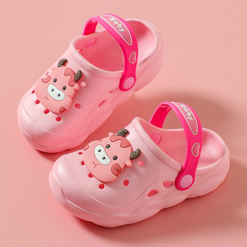 

Latest Hotesale Cheap Pink Baby Girl Sandals Beach Garden Shoes EVA Clogs Cartoon Kids Croc Shoes Slippers for Baby Girl