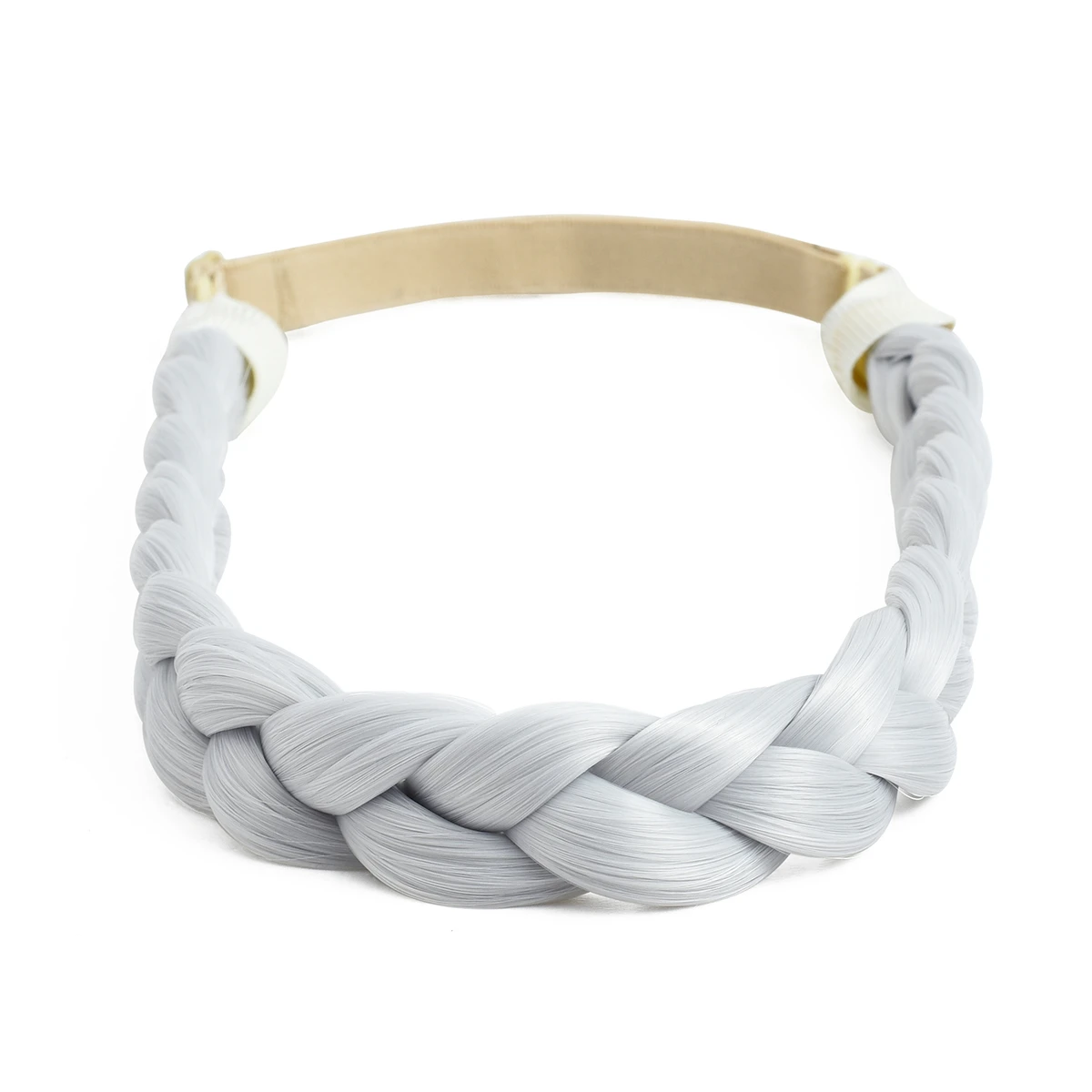 

Fashion New Design Synthetic Braided Hair Headband For Women,hair headbands for girls,Braided Hair Hairbands for women, #yh-sliver grey