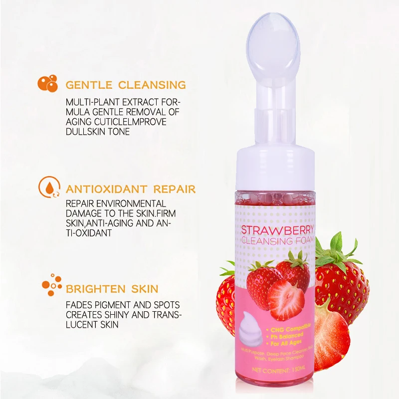 

2023 New Organic Cleansing Mousse Nourishing Oil Control Face Wash 2 in 1 Milk Facial Foaming Mousse Cleanser 150ml