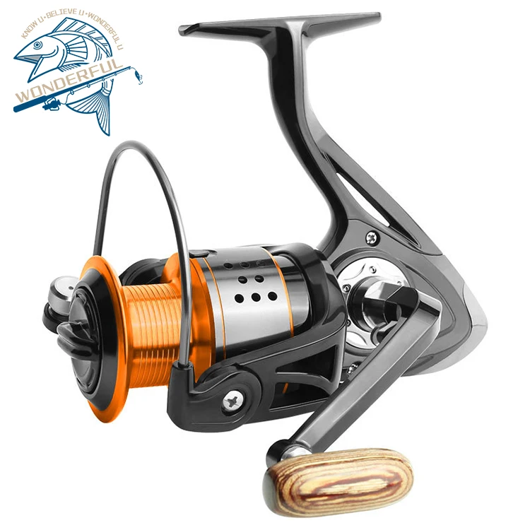 

In Stock 4.7:1 13+1bb Black Orange All Metal CNC Alloy Big Game Saltwater Max Drag 8kg Spinning Fishing Reel, 1colors