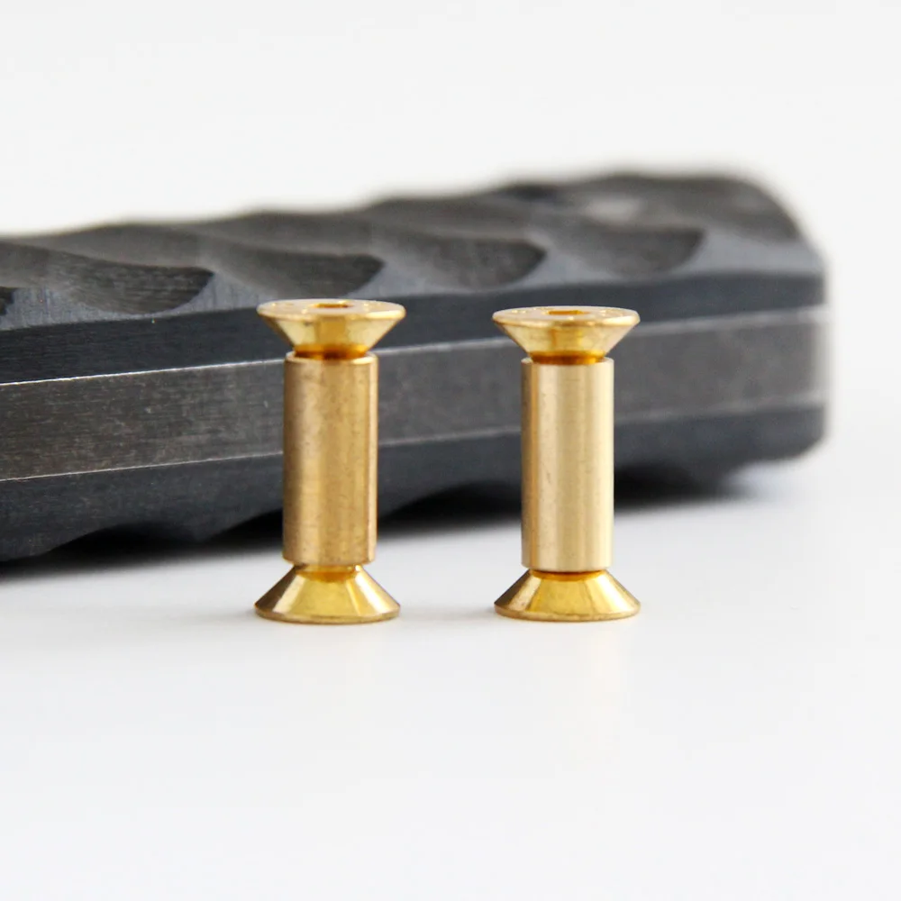 Brass Screw Rivet Knife Handle Lock Diy Knife Material Plate Fastening