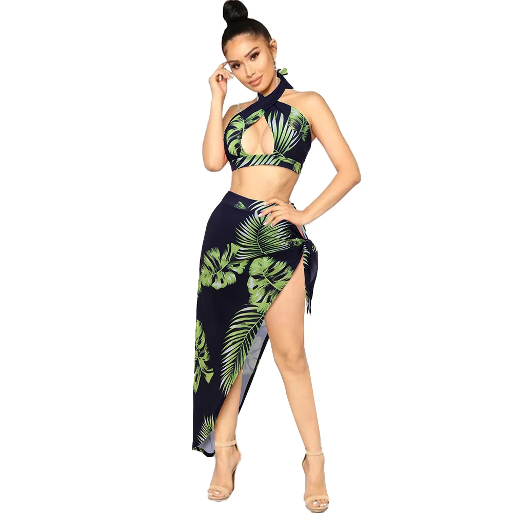 

2020 Printed two pieces swimwear sexy bikini