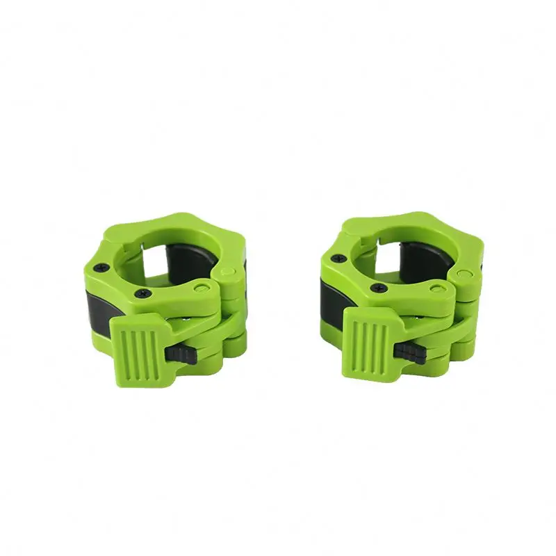 

Colorful Weightlifting Lock Barbell Clips Clamp Barbell Collar For wholesale, Blue, black , yellow, orange, green, pink, rose, purple, gray