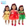 18-Inch American Girl Doll Dress Christmas Skirt + Hair Band American Girl Doll Skirt,Baby Doll Clothes