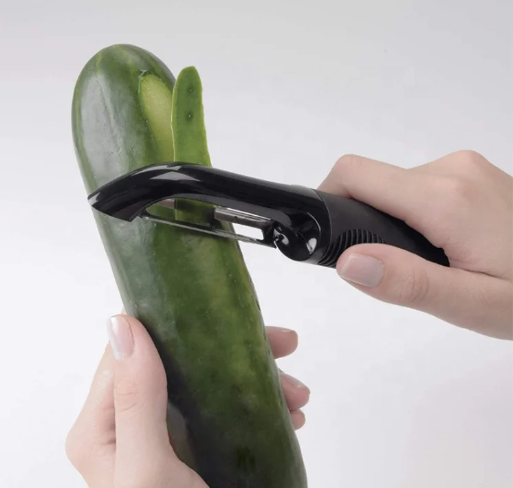 

Multifunction Manual Fruit And Vegetable Peeler Cassava Potato Peeler With Ergonomic Non-slip Handle, Black, can be customized