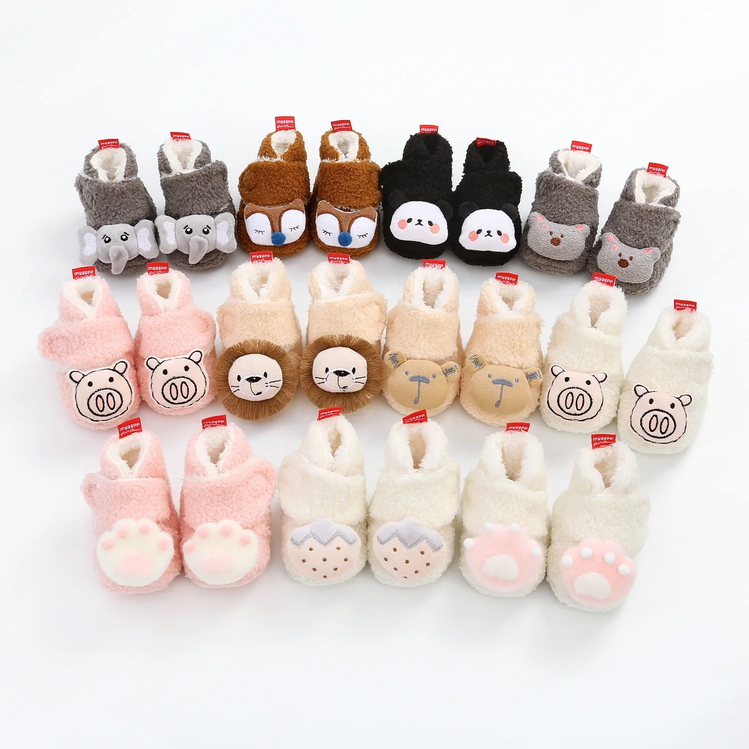 

Winter Cartoon Infant Snow Kids Shoe Cute Toddler New Born Boy Baby Thick Fur Boots