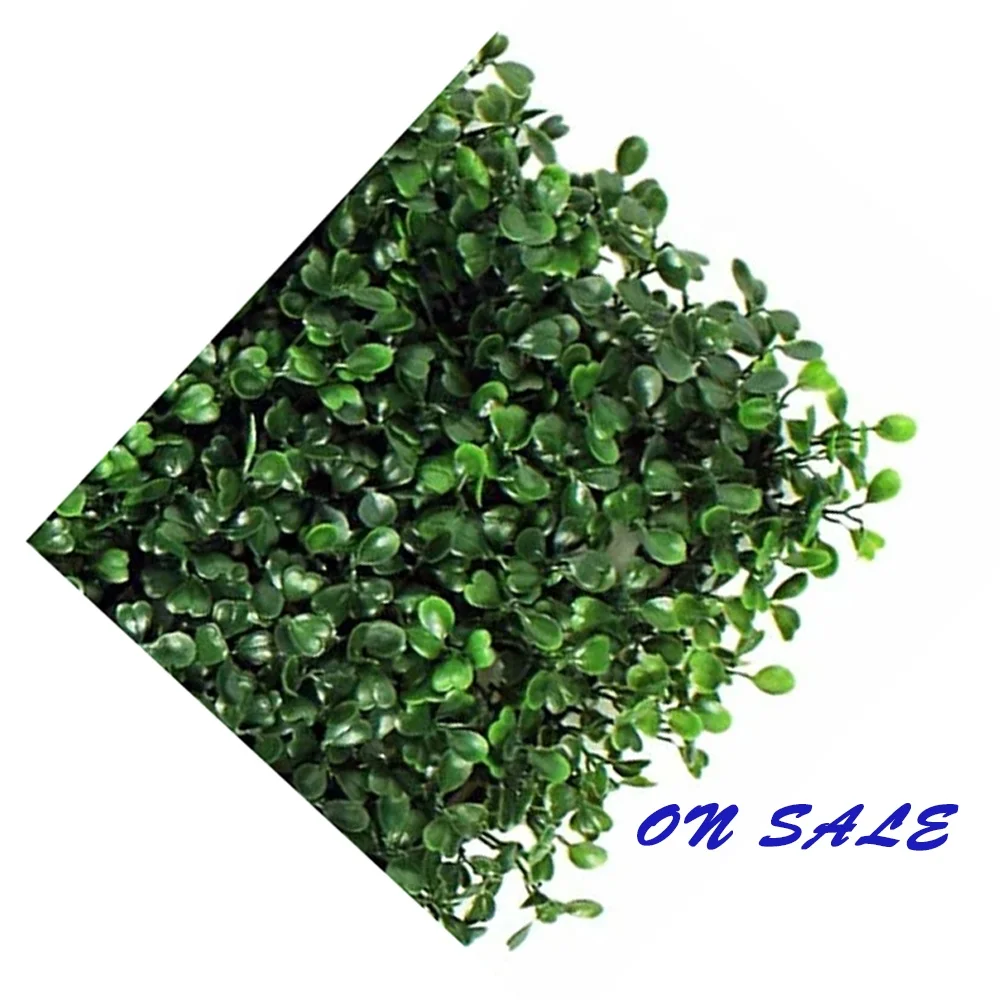 

ON SALE 16*24inch UV Resistant Artificial Ivy Polyethylene Fence Panel decorative plant green grass wall, Green color