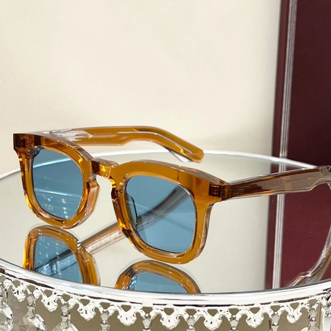 Customize Vintage Retro Oval Thick Frames Acetate Sunglasses Men High Quality TAC Lens Polarized Women Custom Sun Glasses Logo