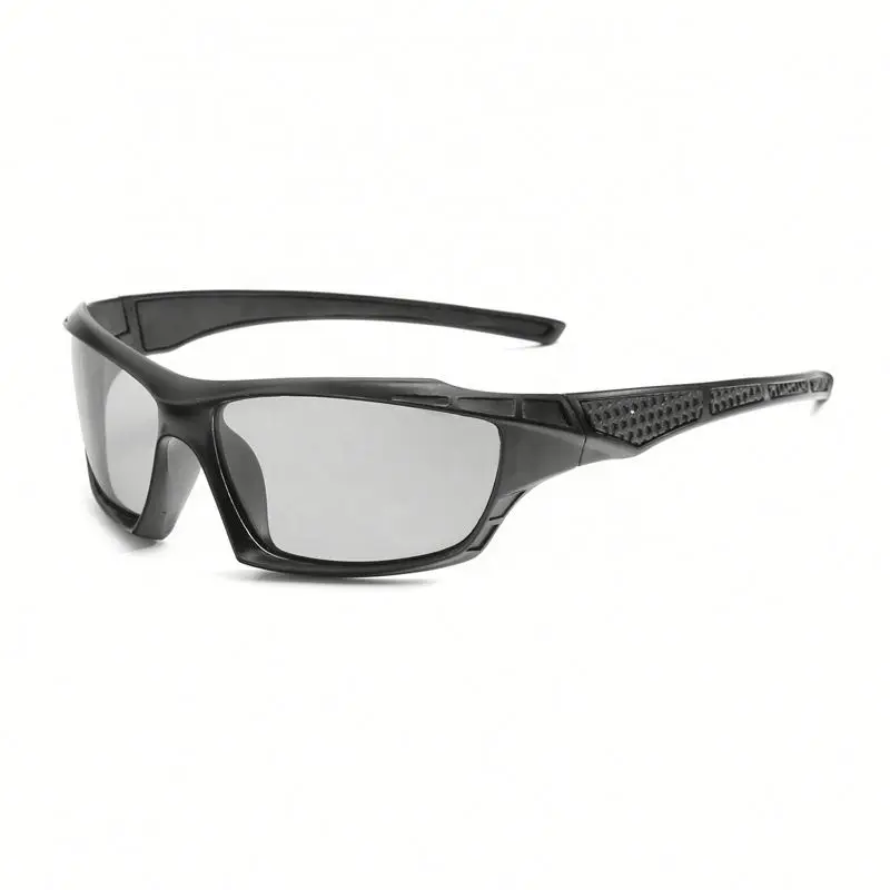 

Hotting Photochromic Sunglasses Polarized Sport Eyewear, Black/red
