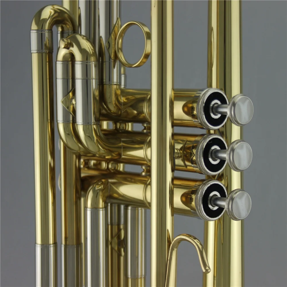 
High Grade professional Gold lacquer Bass Trumpet 