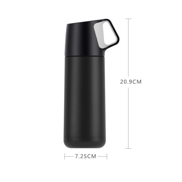 

Inner 304 and outer 201 portable stainless steel water bottle with lid stainless steel vacuum flask, Many color