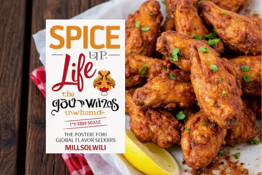Group of friends enjoying cajun hot wings at a dinner party