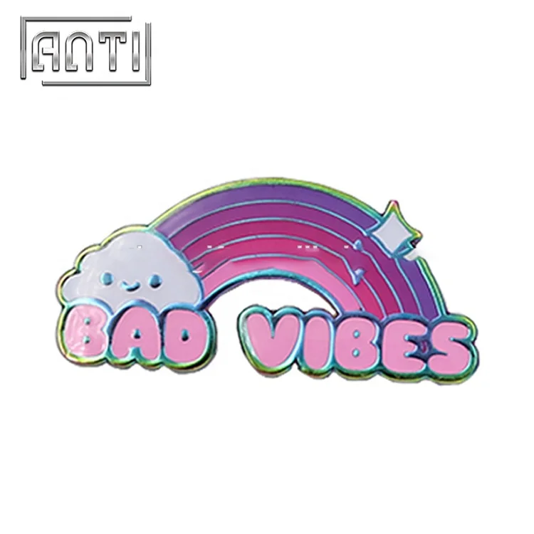 

2020 New Arrival Pin Brooch Creative Pin Rainbow Metal Soft Enamel Lapel Pins, Custom color