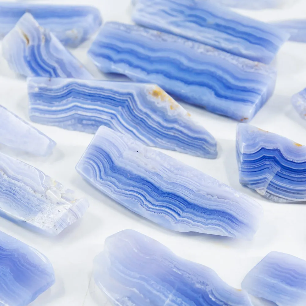 

Hot sale natural gemstone crystal healing stones folk crafts crystal quartz blue lace agate stone