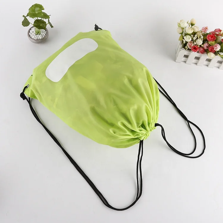 

Sack Pack Cinch Tote Kids Sport Storage Polyester Colors Drawstring Backpack Bag for Gym Traveling