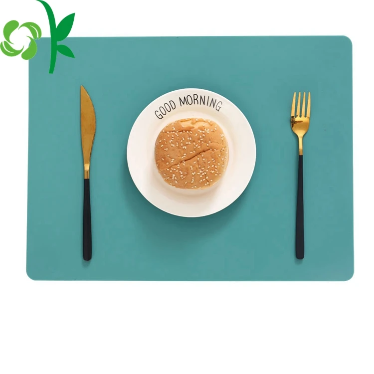 

OKSILICONE Heat Resistant Silicone Dish Bowl Mat For Tableware Use Waterproof Silicone Kitchen Placemat For Kid, Yellow/black/white/gray/green/customized