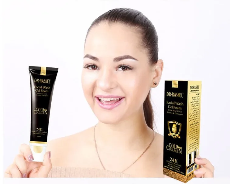 

Private Label Natural Remove Blackhead Face Cleaner 24k Face Wash