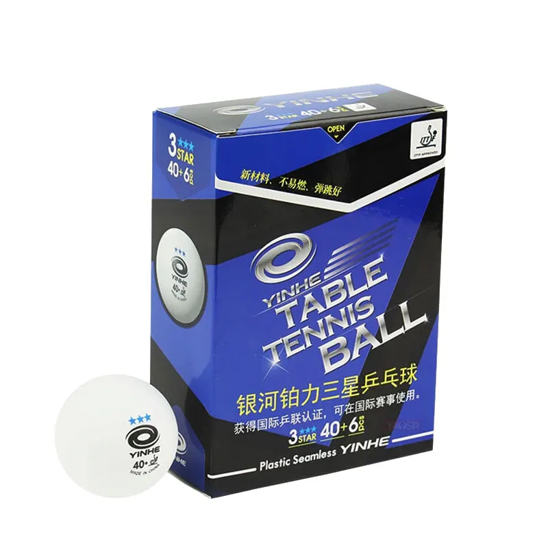 
Yinhe 3 star ping pong balls new model seamless professional high quality table tennis ball for competition 