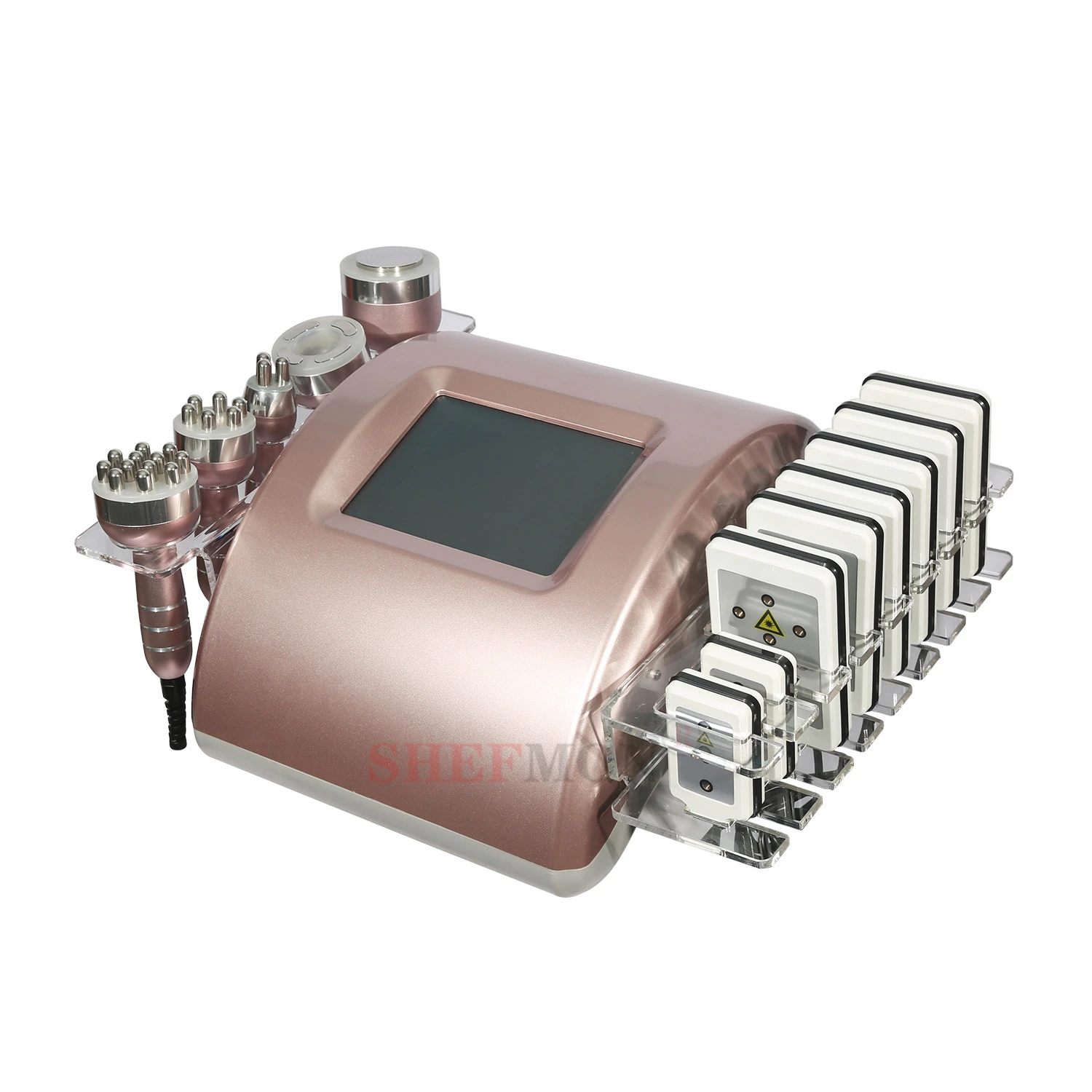 

2020 Hot Sell Best professional 6 and 1 rose gold unisetion cavitation machine / lipocavitation slimming machine, White