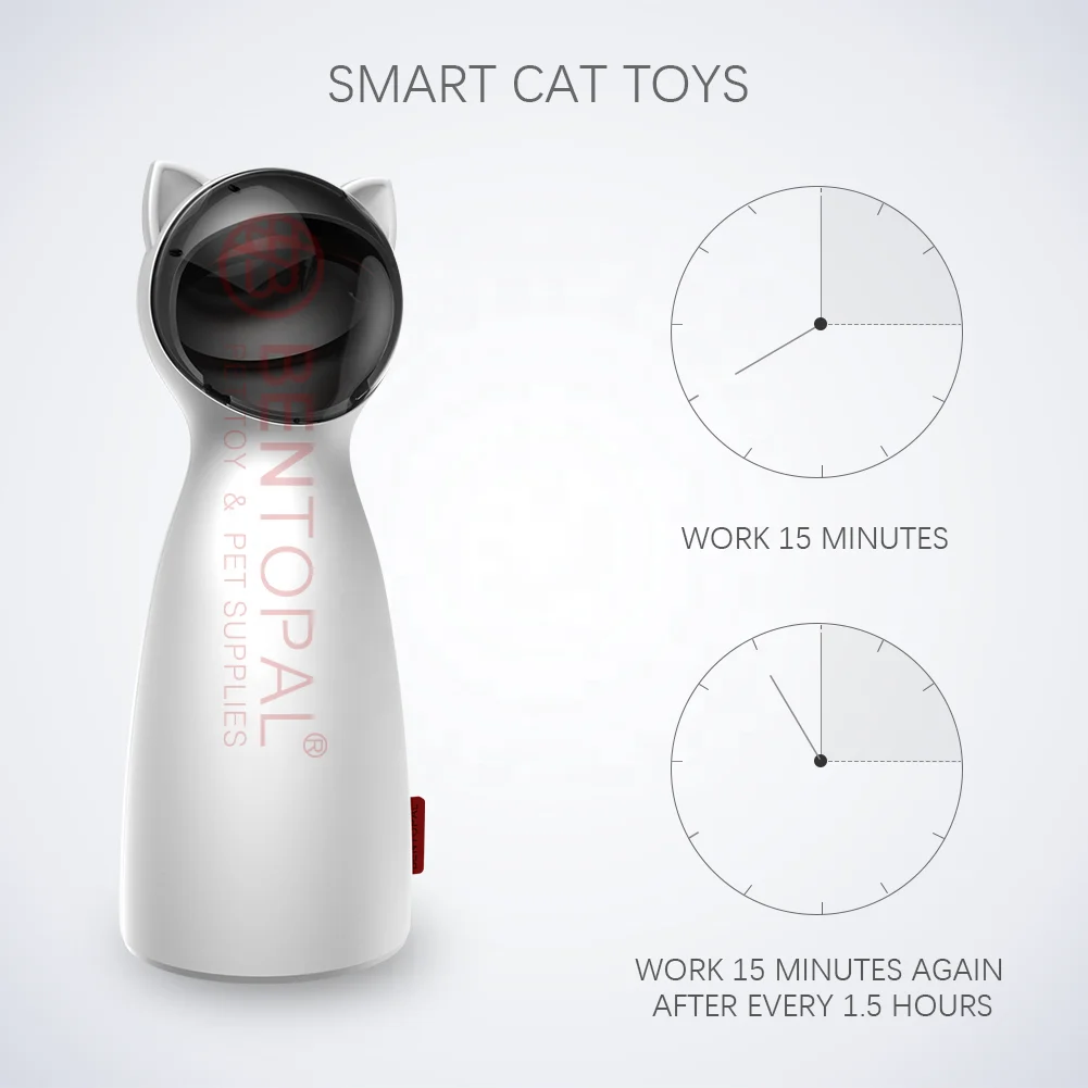 
Automatic Rotating Laser Pet Cat Toy Interactive Fun For Cats Exercise Entertainment Training Tool Interactive Cat Toys 