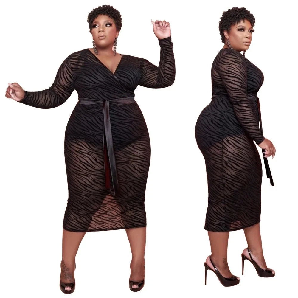 

Amazon Plus Size Clothing For Women Long Sleeve See Through Mesh Skirt Evening Dress Plus Size Dress