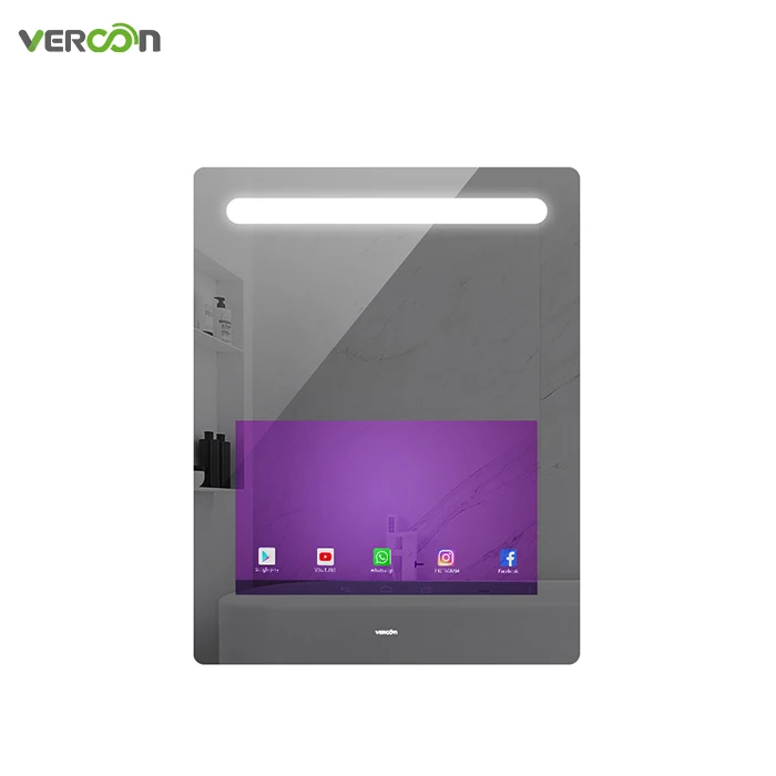 

New design led bathroom smart tv mirror digital magic touch screen makeup smart mirror