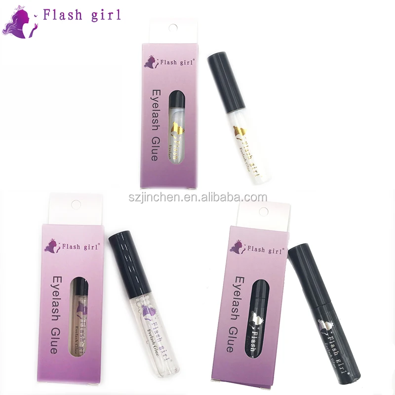 

Flash girl the newest 3colors eyelash Glue Long Lasting Fast Drying black Eyelash Glue, 3 colors