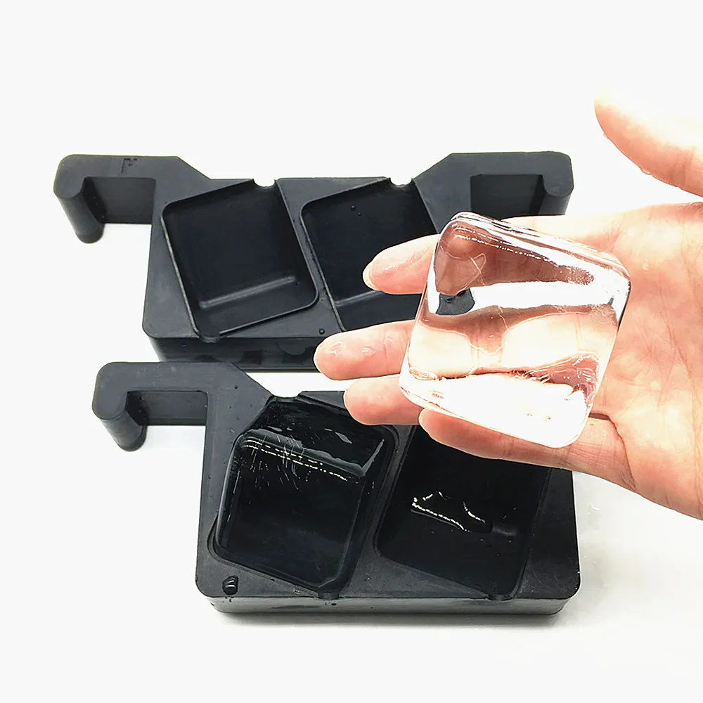 Crystal Clear Large Ice Cube Tray With Lid Bpa Free Whiskey Ice Sphere