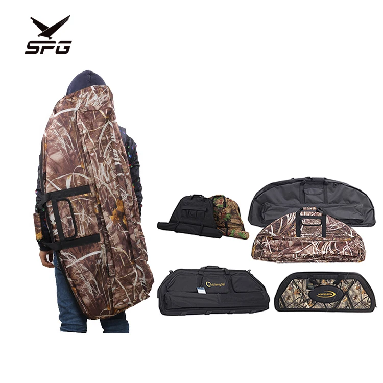 

SPG Various Popular Good Quality bow hunting backpack Archery Bag Bow Case Hard Compound Bow Case, Black/coma