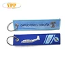 Woven Embroidered Key Tag Key Chain for Air Line